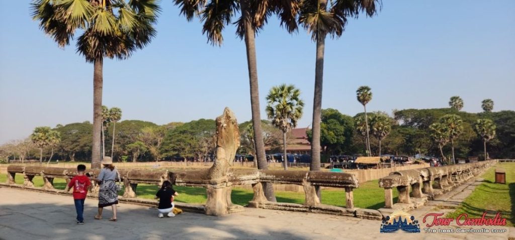 Con đường hàng thốt nốt dẫn vào Angkor Wat