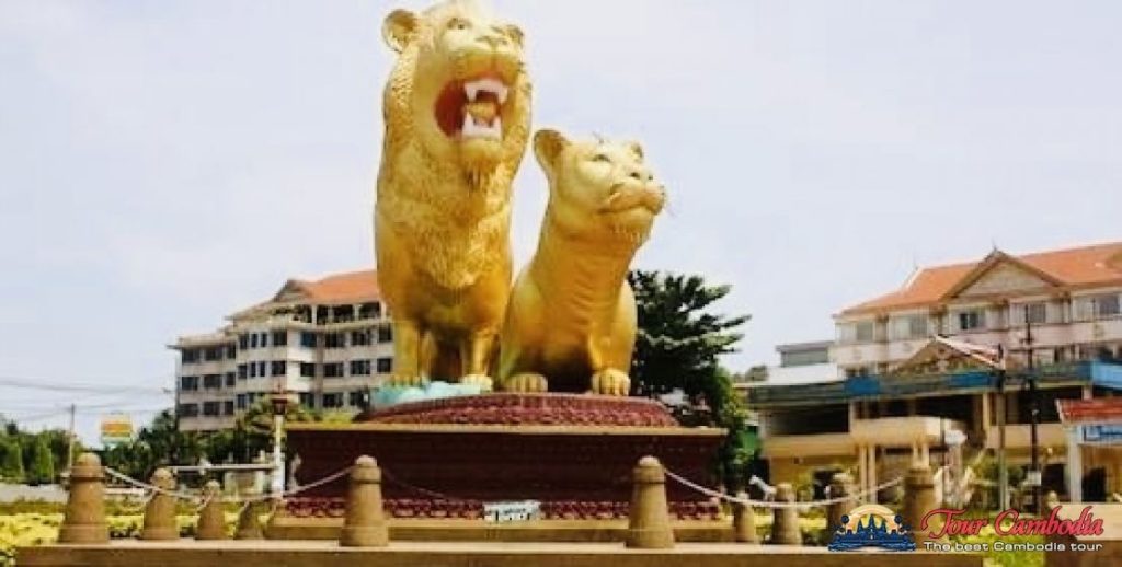 Tượng Sư tử Vàng - biểu tượng của Sihanoukville