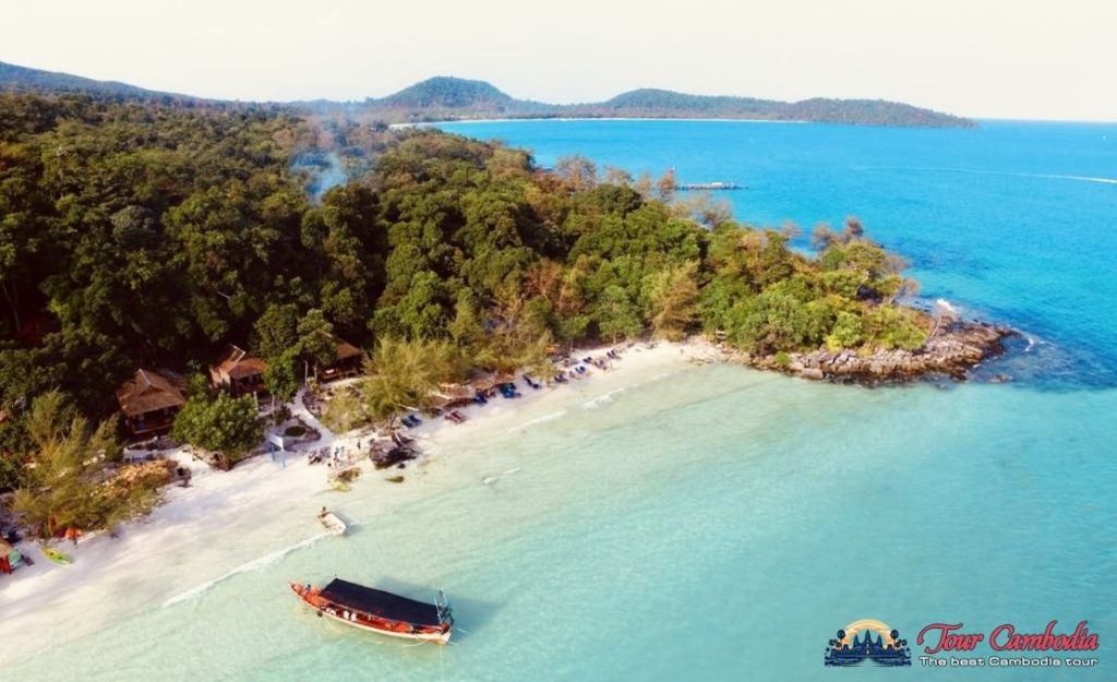 Toàn cảnh đảo Koh Rong nhìn từ trên cao
